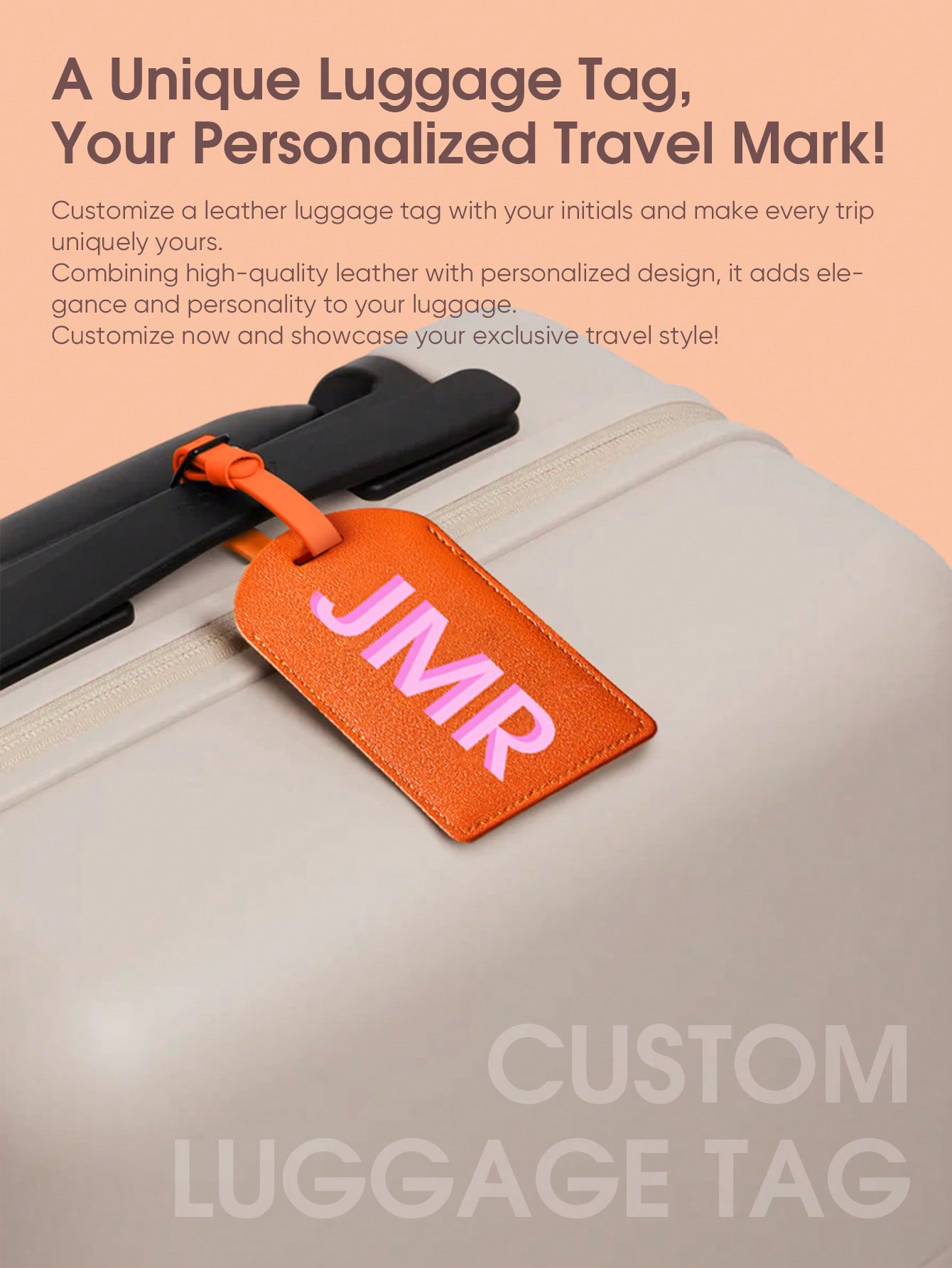 Personalized Initial Luggage T - огляд і ціна Leatherwork Letters