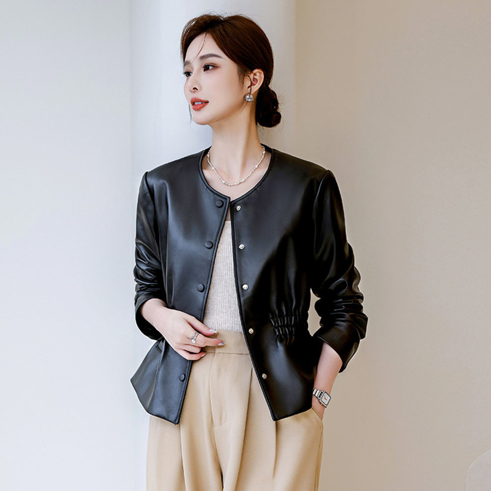 Office Faux Leather Jacket Wom - огляд і ціна Leather Work Jacket Women'S