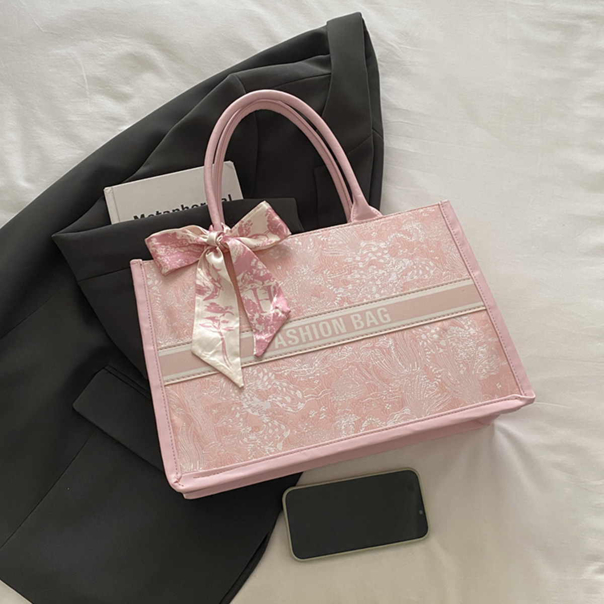 Luxury Elegant Women Tote Bag  - огляд і ціна Leatherwork Letters