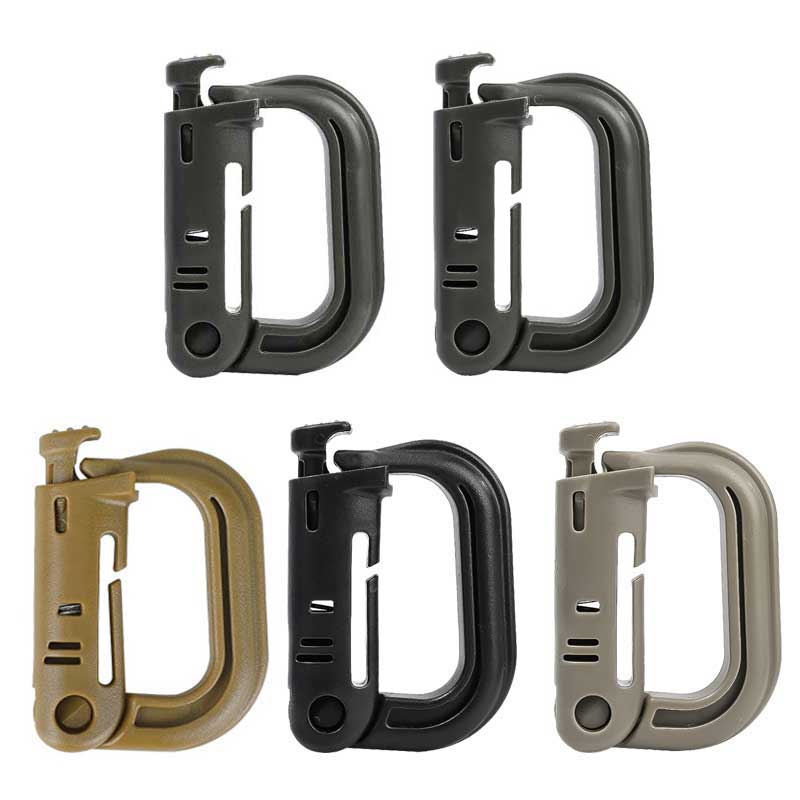 5PCS Grimloc Molle Carabiner D - огляд і ціна Snap Fastener Setter