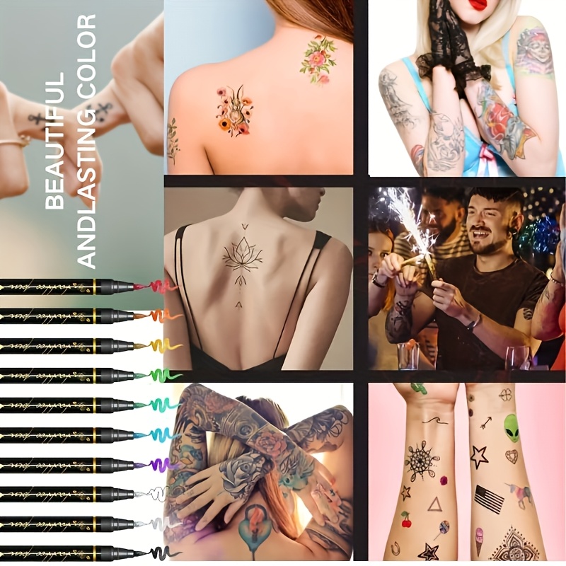 Temporary Tattoo Marker Set 10 - огляд і ціна Copic Marker Sketch