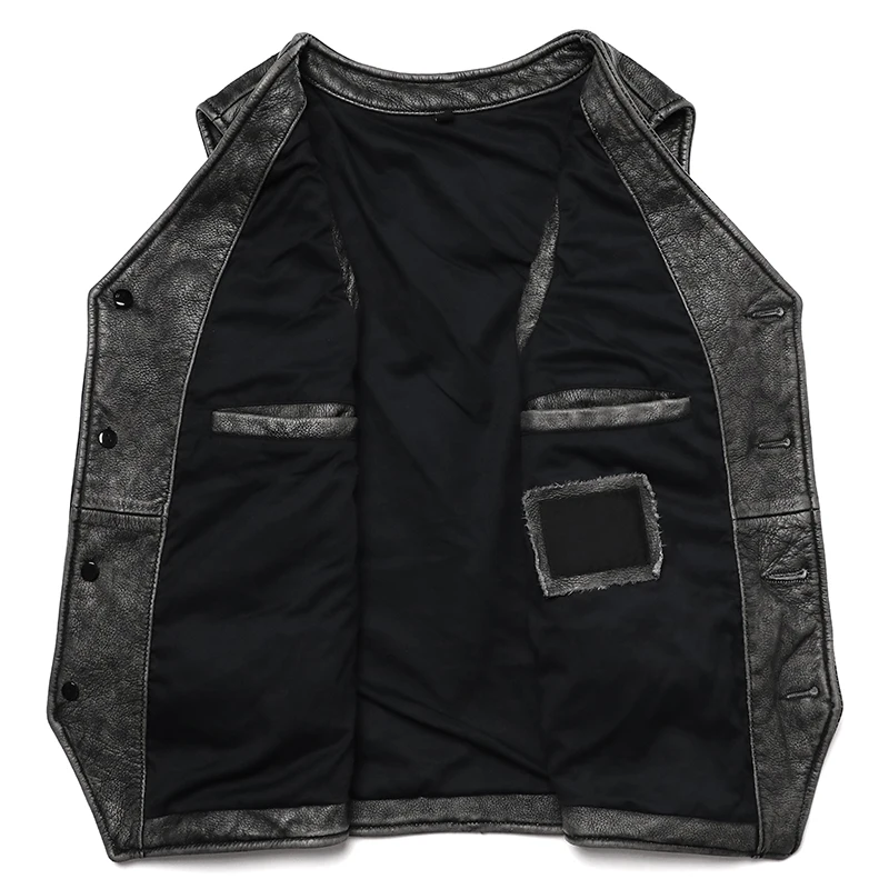 New Gery Vintage Genuine Leath - огляд і ціна Leather Work Vest For Men