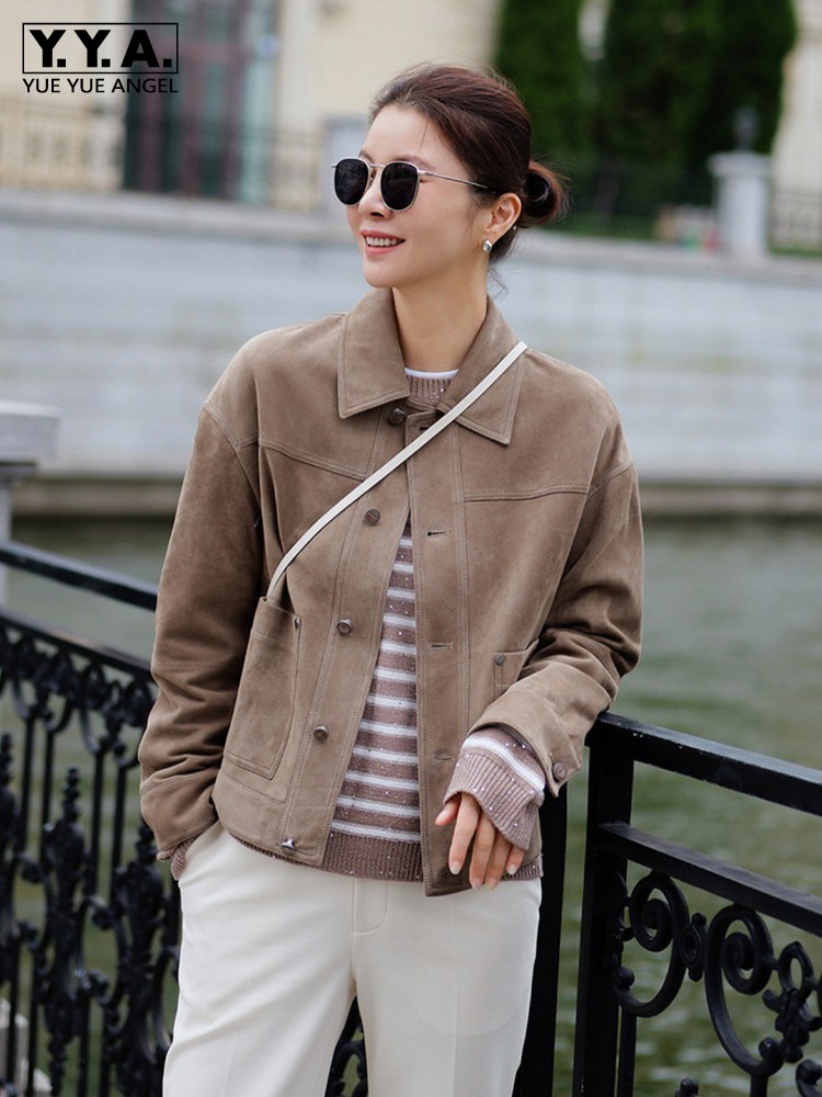 High Quality Women Slim Fit Si - огляд і ціна Leather Work Jacket Women'S