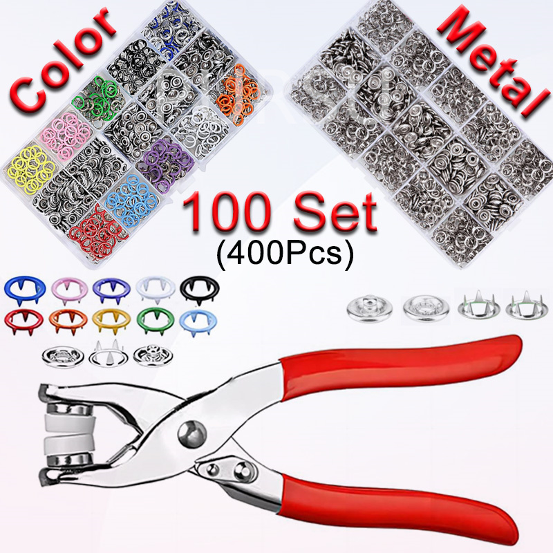 100 Sets Snap Pliers Automatic - огляд і ціна Snap Fastener Setter