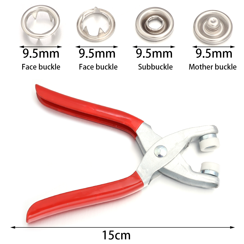 50sets 7.5/9.5/11mm Stainless  - огляд і ціна Snap Fastener Setter
