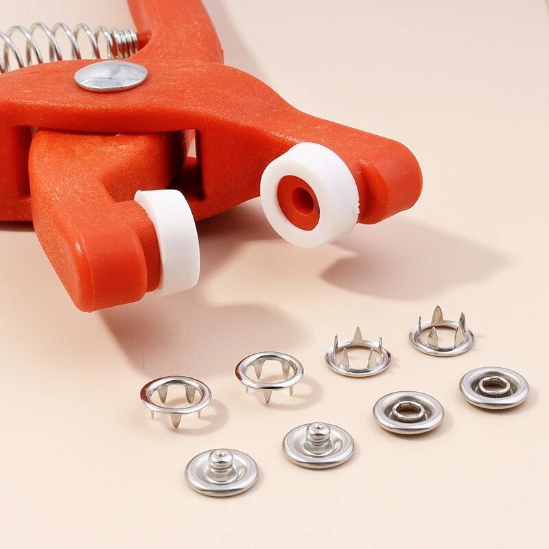 50 Sets 9.5MM Five Jaw Buckle  - огляд і ціна Snap Fastener Setter