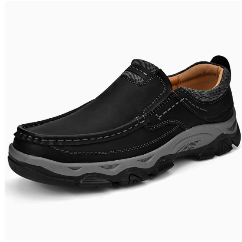 Men Loafers Slip on Boat Shoes - огляд і ціна Leather Work Oxfords
