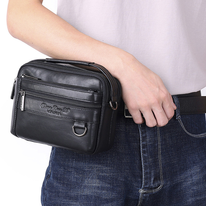 Men's waist bag multi function - огляд і ціна Leatherwork Letters