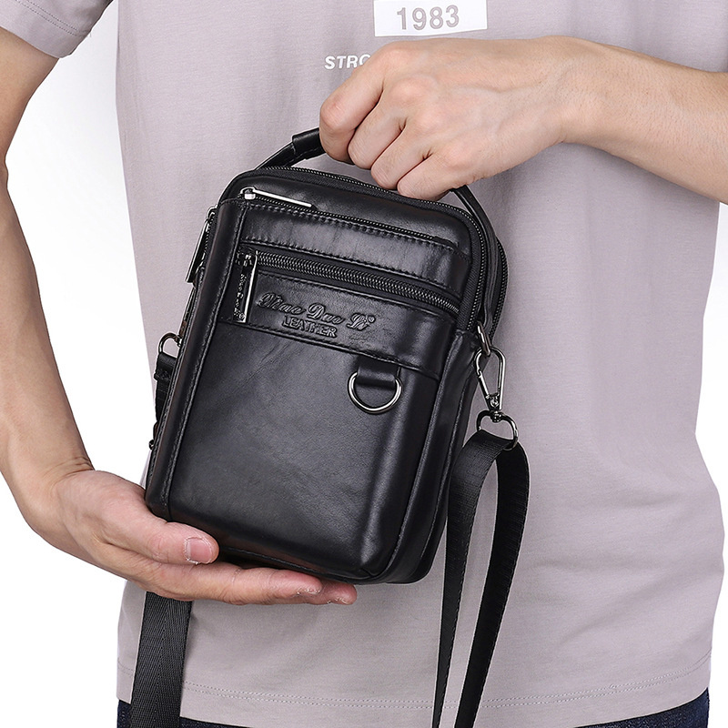 Men's waist bag multi function - огляд і ціна Leatherwork Letters