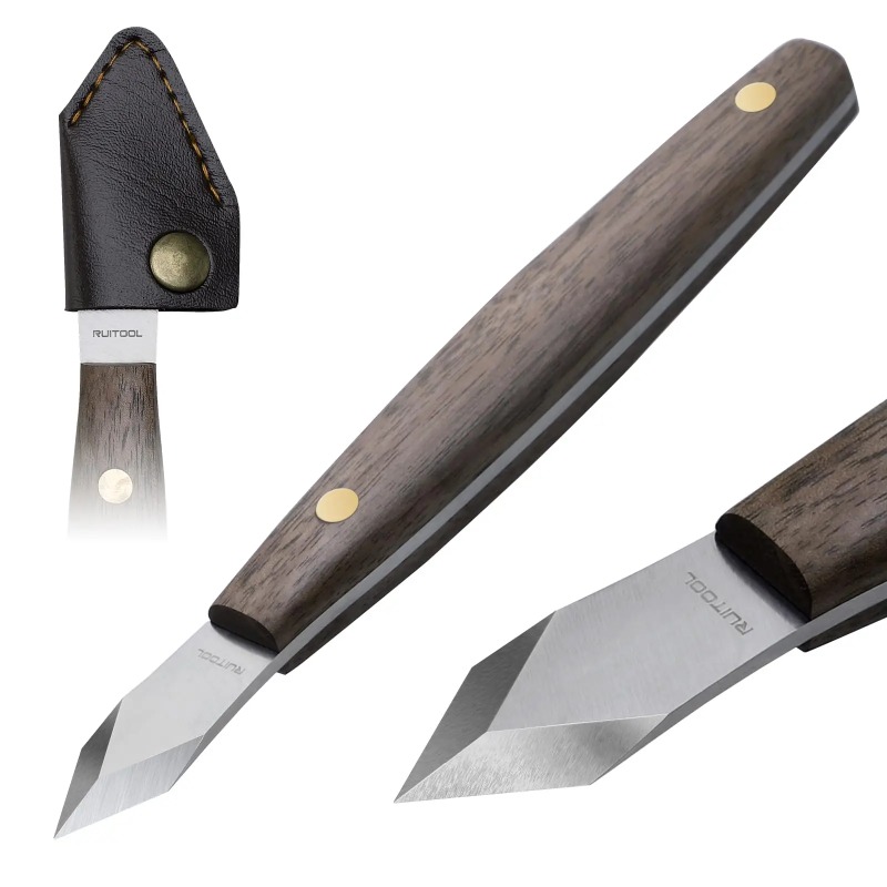 Handmade carving knife, thin e - огляд і ціна Leatherwork Knife Sheath