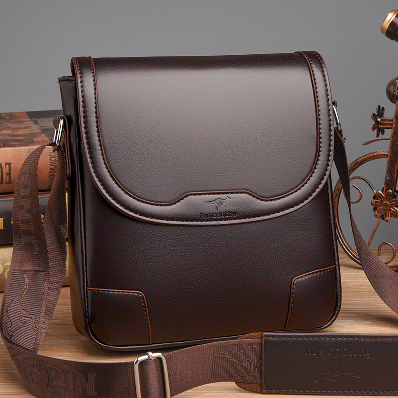 Luxury Brand Men Leather Shoul - огляд і ціна Leatherwork Letters