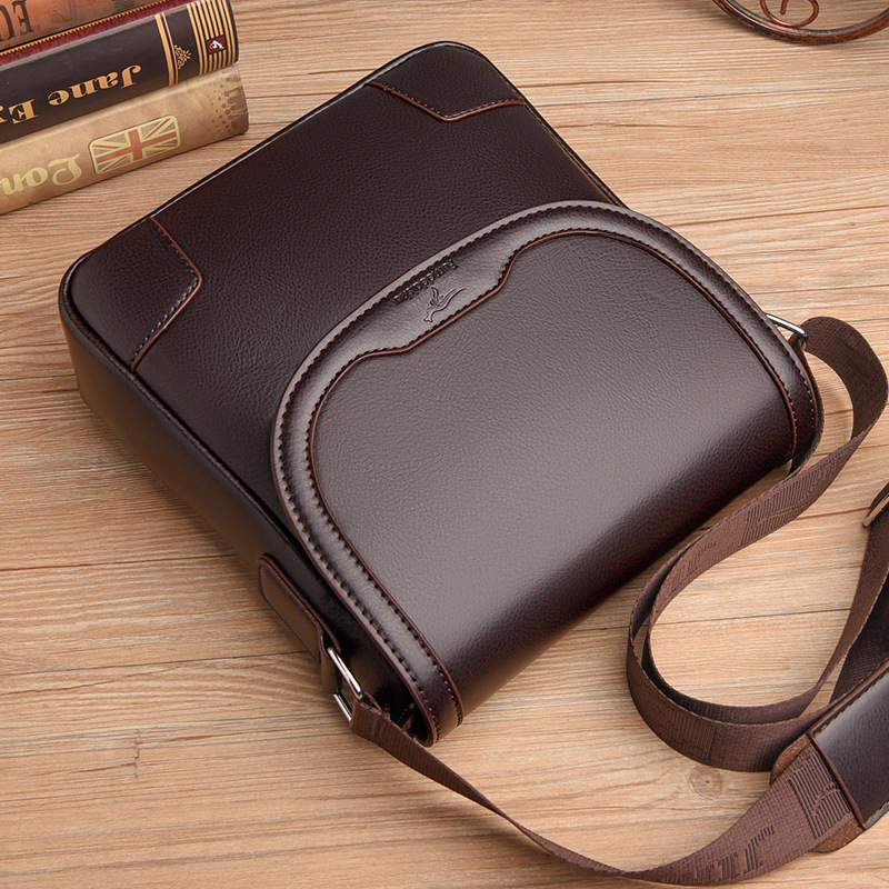 Luxury Brand Men Leather Shoul - огляд і ціна Leatherwork Letters