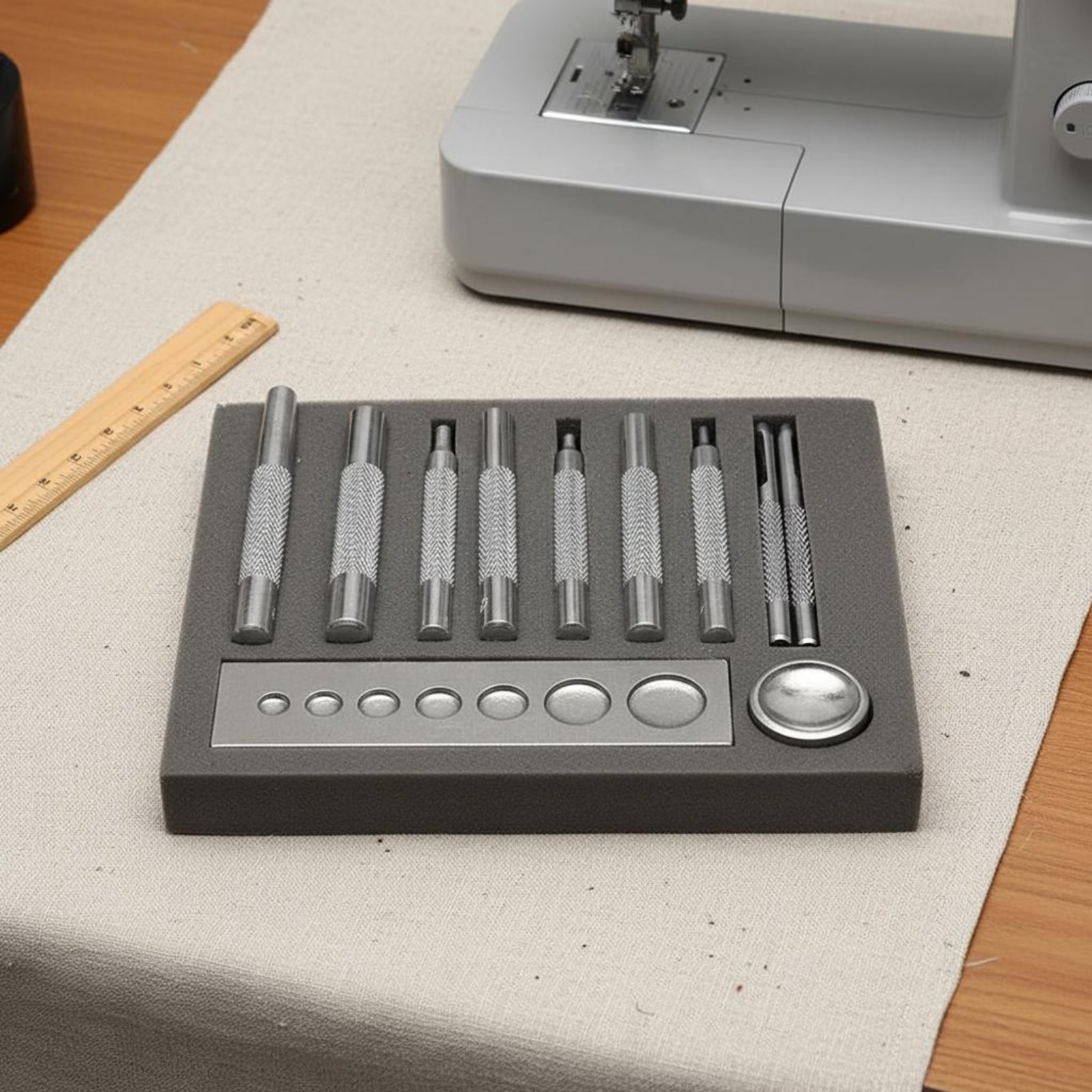 11 Pieces Snap Fastener Tool S - огляд і ціна Leatherwork Rivet Setter