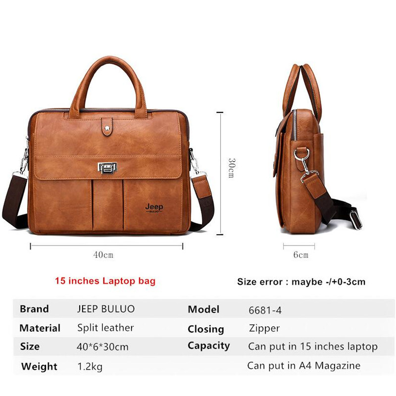 Jeep Buluo Men's Leather Brief - огляд і ціна Leatherwork Letters