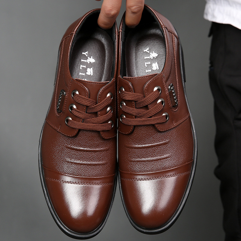 Winter Men Genuine Leather For - огляд і ціна Leather Work Oxfords