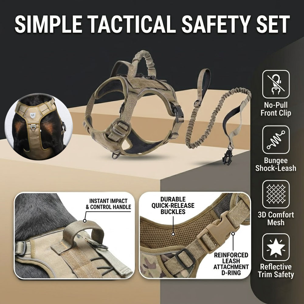 Tactical Dog Harness No Pull A - огляд і ціна Leather Work Vest For Men