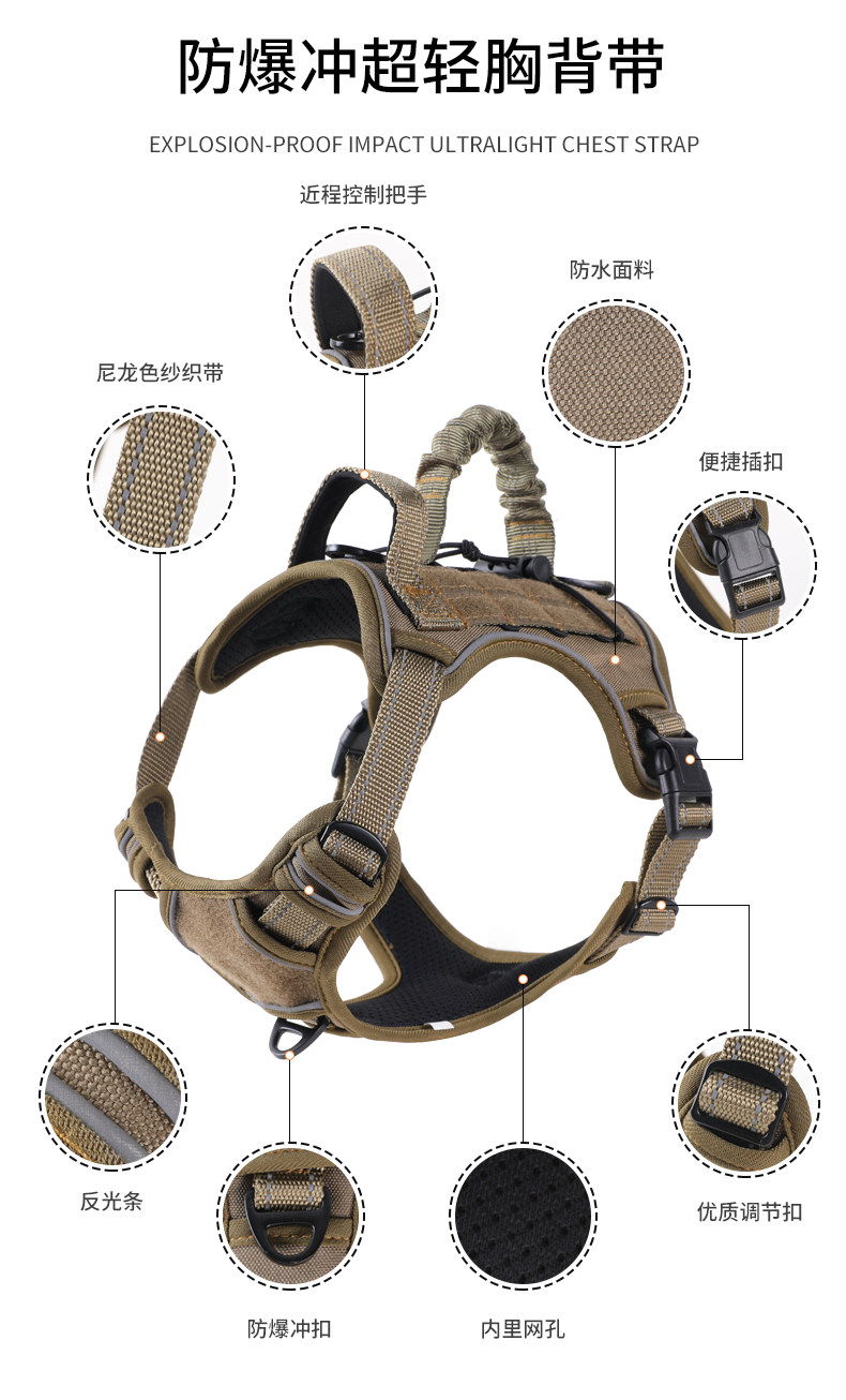 Tactical Dog Harness No Pull A - огляд і ціна Leather Work Vest For Men